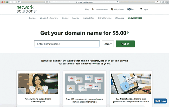 Finding a domain name