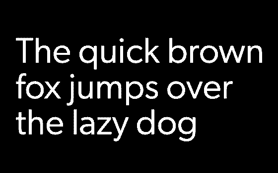 Gibson Font Example