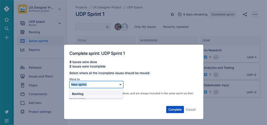 Discover Sprint example