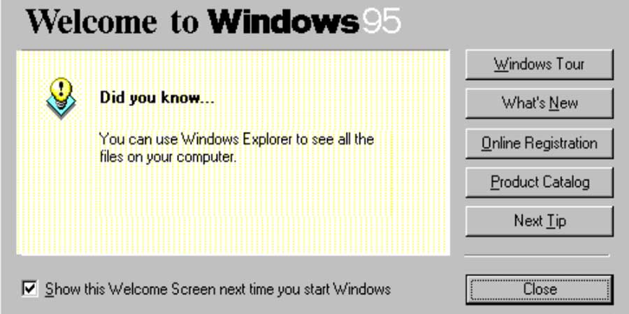 Windows 95 Buttons