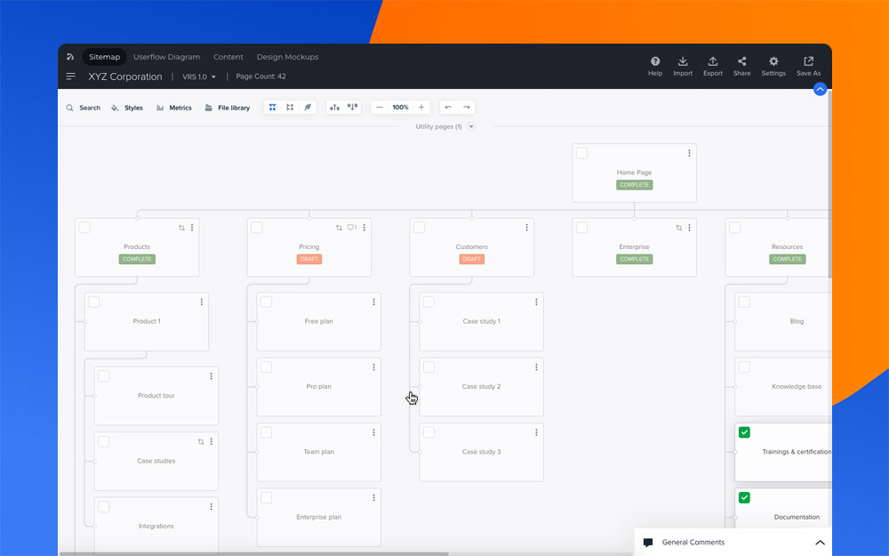 Sitemap preview