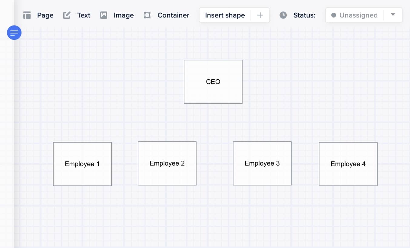 Building org chart hierarchy