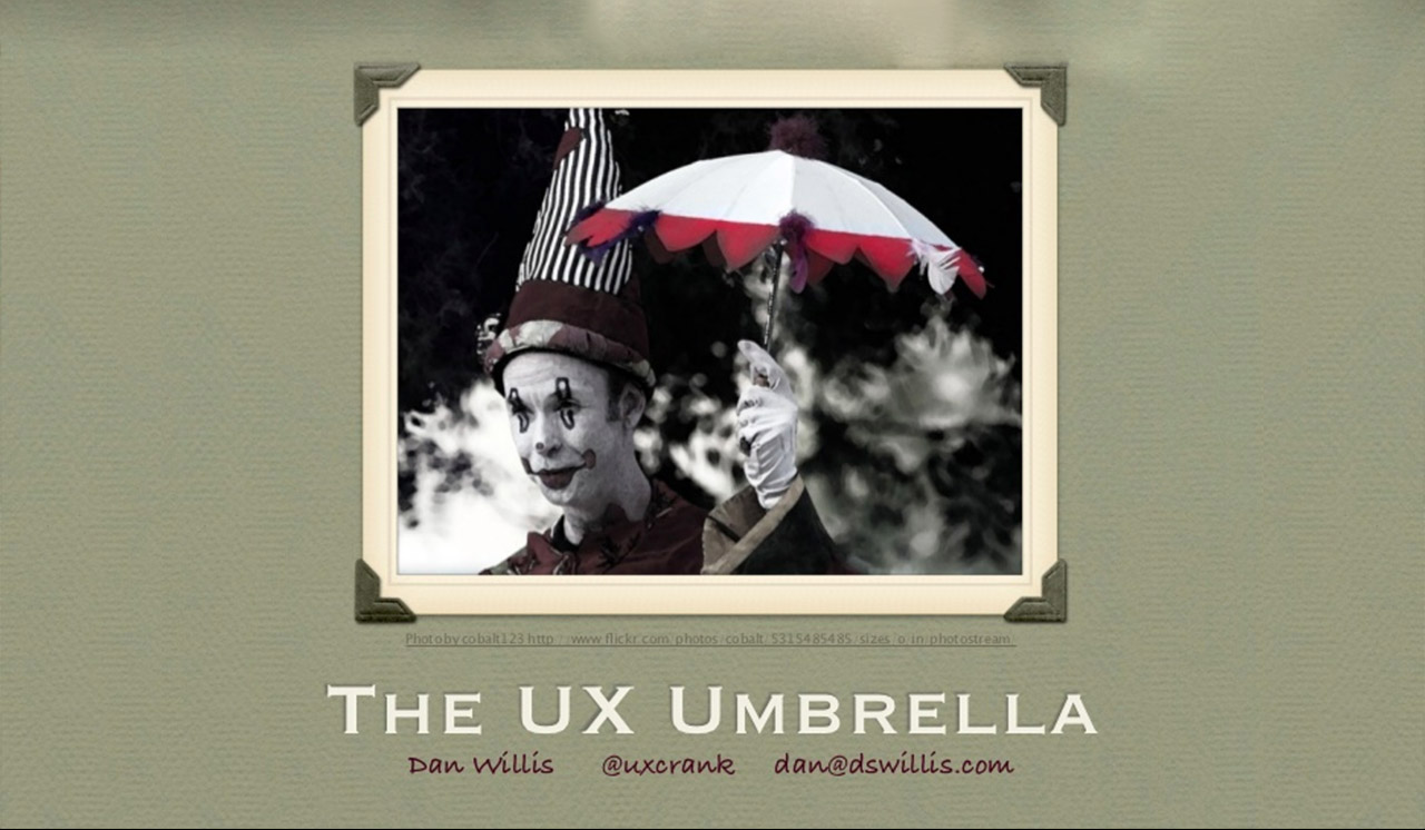 UX Umbrella Screenshot