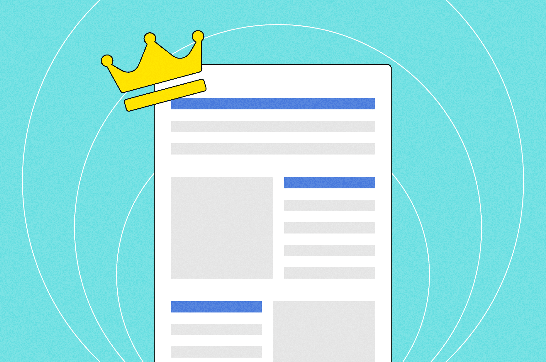 Blog with crown on top
