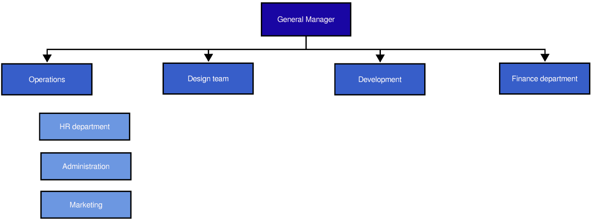 Company Simple Organizational Chart