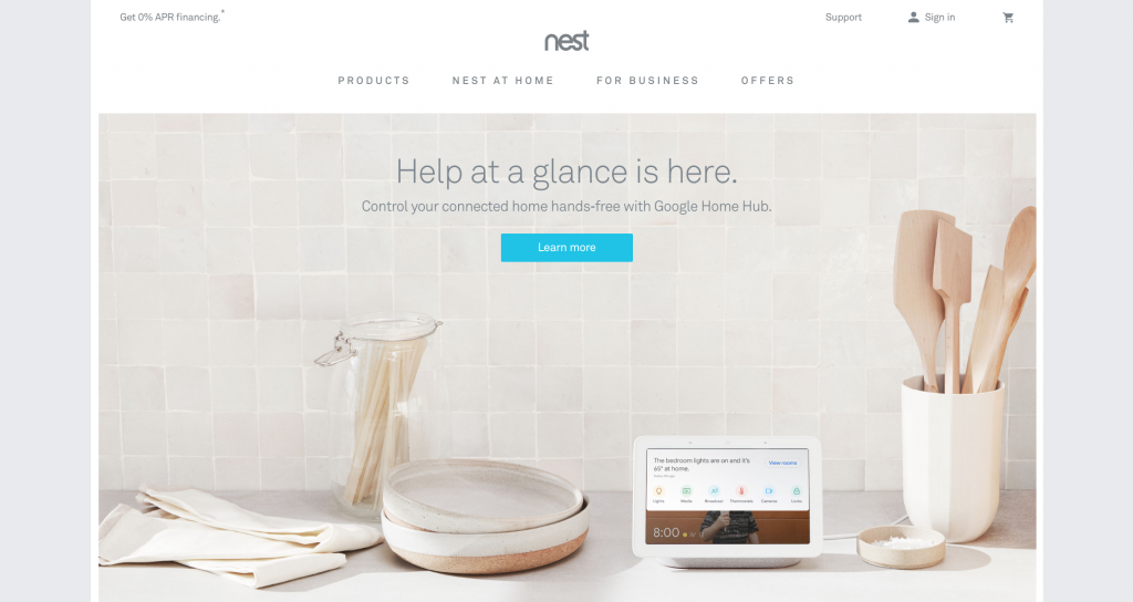 nest website Branding