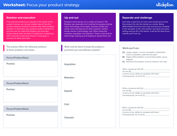 Download product strategy template